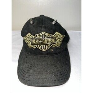 Vintage Harley Davidson Embroidered Cap Snap Back Adjustable with “Horns”